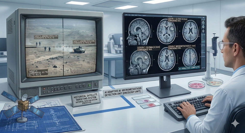 Dual technology diagnostic AI medicine